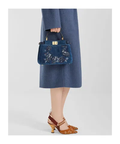 Fendi Peekaboo Mini In Blue