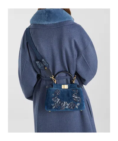 Fendi Peekaboo Mini In Blue