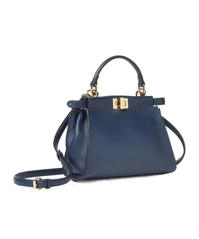 Fendi Peekaboo Mini Bag In Blue
