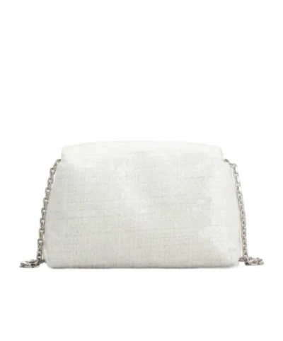 Roger Vivier Efflorescence Micro Bag With Sequins In White