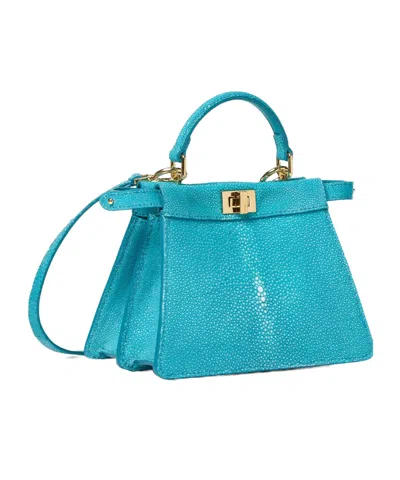 Fendi Peekaboo Iseeu Petite Shoulder Bag In Blue