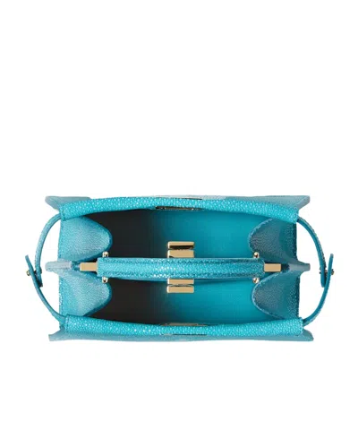 Fendi Peekaboo Iseeu Petite Shoulder Bag In Blue