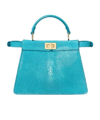 Fendi Peekaboo Iseeu Petite Shoulder Bag In Blue