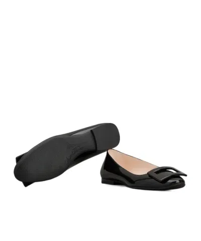 Roger Vivier U Look Ballerinas In Patent Leather In Black