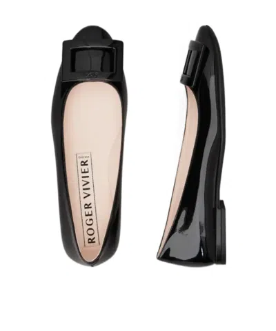 Roger Vivier U Look Ballerinas In Patent Leather In Black
