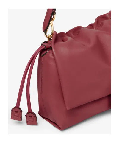 Fendi Medium Mamma Baguette Ff-buckle Tote Bag In Red
