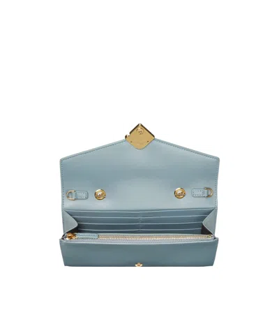 Fendi Ff Diamonds Chain Wallet In Blue