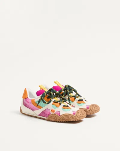 Valentino Lace-up Sneakers In Multi