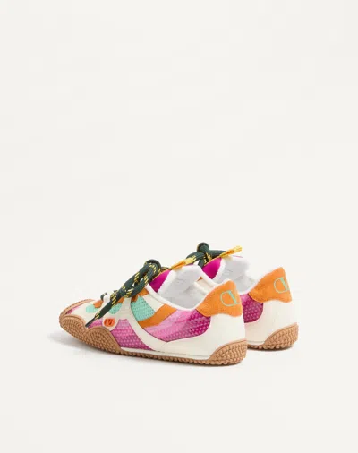 Valentino Lace-up Sneakers In Multi