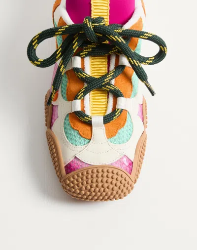 Valentino Lace-up Sneakers In Multi