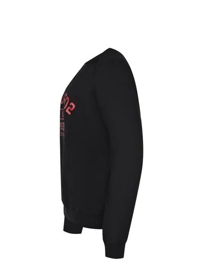 Dsquared2 Long-sleeved Sweatshirt In Black