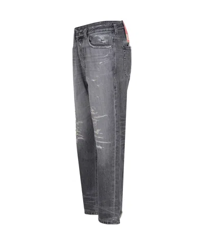 Diesel Belt Loop Jeans In Gray