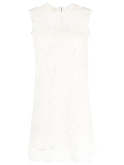 Dolce & Gabbana Lace Dress In White
