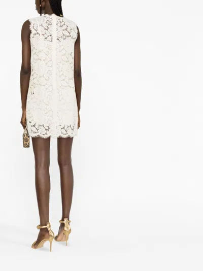 Dolce & Gabbana Lace Dress In White