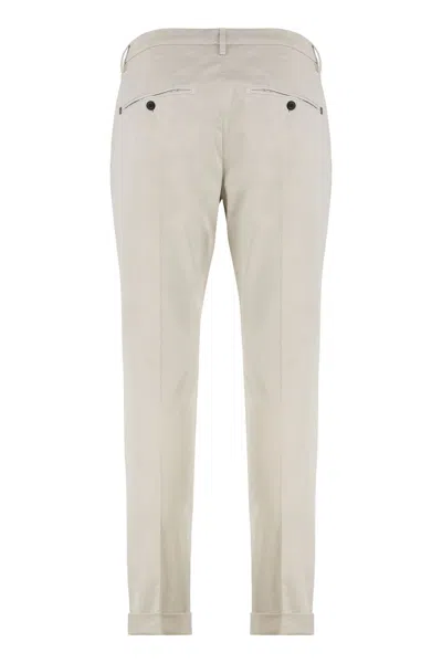 Dondup Trousers Back Pockets Belt Loops Side Pockets In Neutral