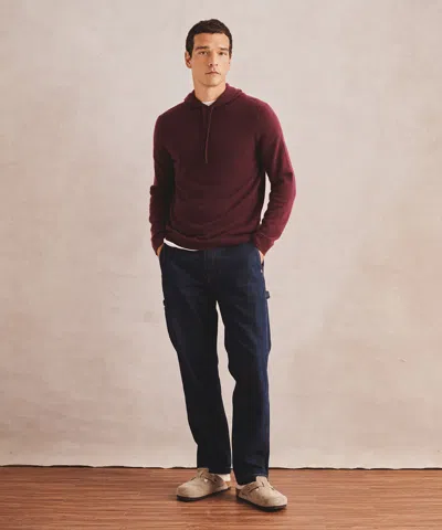 Naadam Signature Cashmere Hoodie In Burgundy