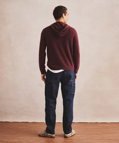 Naadam Signature Cashmere Hoodie In Burgundy