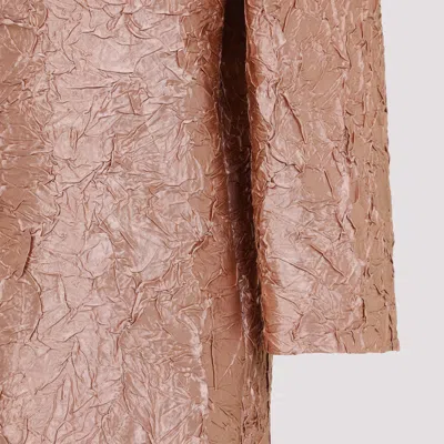 Dries Van Noten Crinkle Effect Single Breasted Coat In Multi