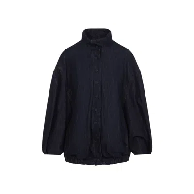 Dries Van Noten Voles Denim 1552 W.w.jacket In Animal Print