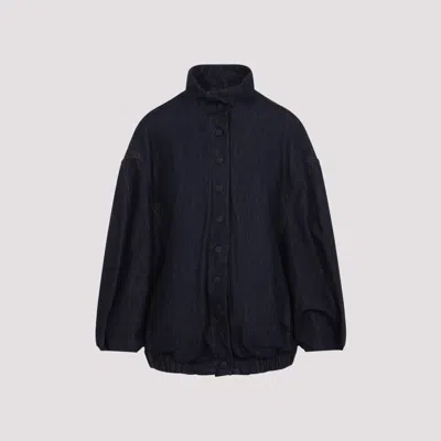 Dries Van Noten Voles Denim 1552 W.w.jacket In Animal Print