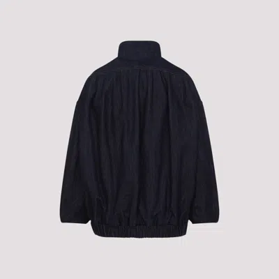 Dries Van Noten Voles Denim 1552 W.w.jacket In Animal Print