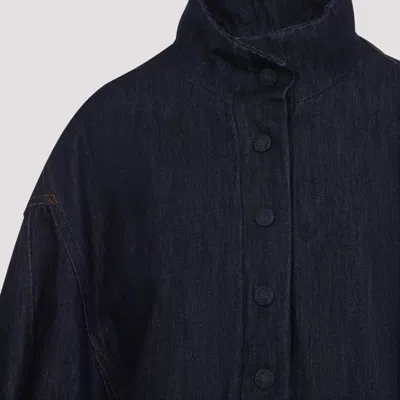 Dries Van Noten Voles Denim 1552 W.w.jacket In Animal Print