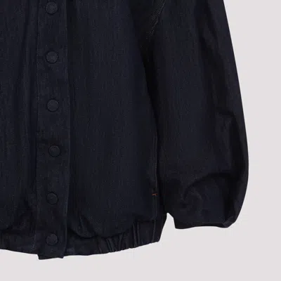 Dries Van Noten Voles Denim 1552 W.w.jacket In Animal Print