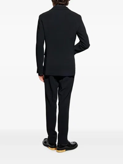 Dsquared2 Miami Virgin Wool Two-pieces Suit With Satin Lapels In Black