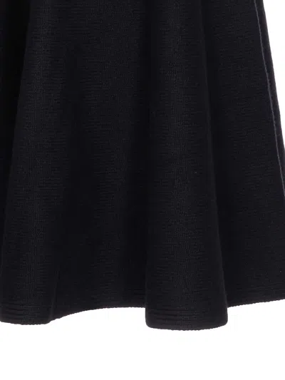 Alaïa Black A-line Skirt In Black