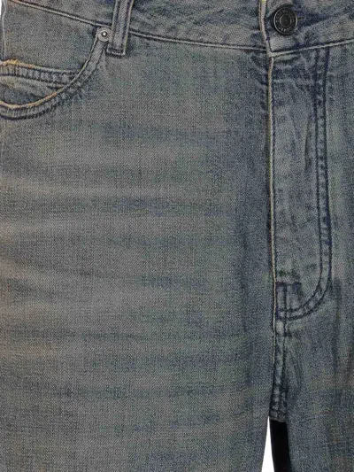 Balenciaga Loose Washed Jeans In Blue/grey/yellow In Blue