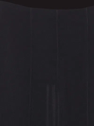 Chloé Maxi Skirt With Sheer Overlay And Flowy Design In Black