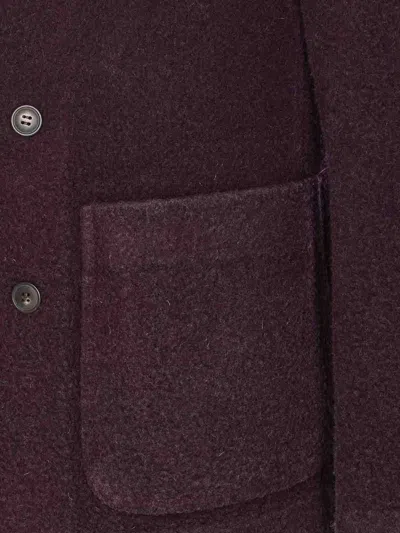 Circolo 1901 Textured Fabric Jacket Notched Lapel In Purple