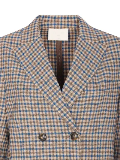 Circolo 1901 V-neck Jacket With Long Sleeves And Pockets In Pink