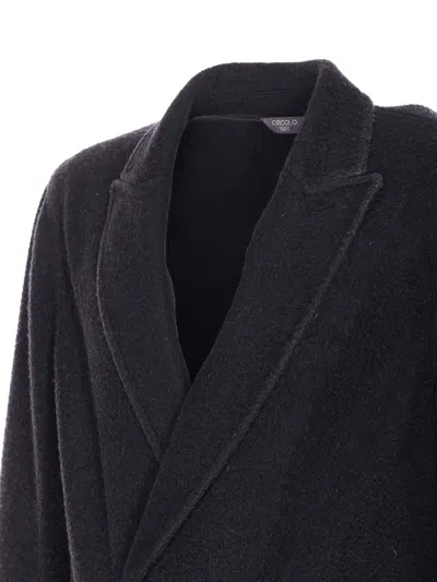 Circolo 1901 Double-breasted Jacket Featuring Pockets In Black
