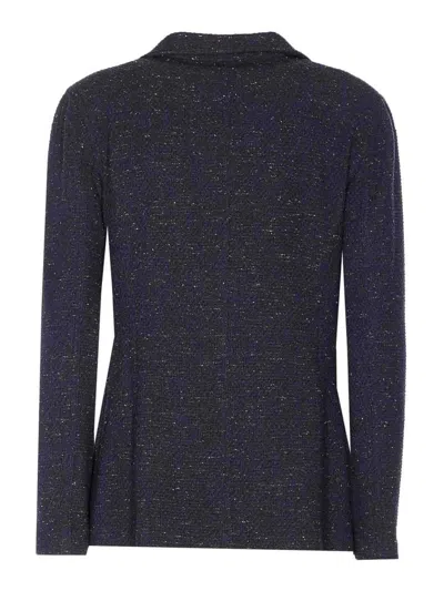 Circolo 1901 Tailored Jacket With Notch Lapel And Pockets In Blue