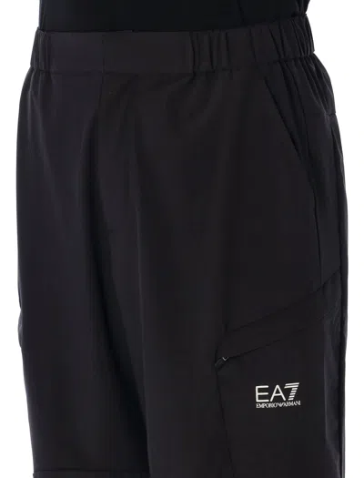 Ea7 Dynamic Athlete Cargo Trousers In Blue