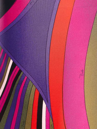 Pucci Iride Print Midi Dress In Multi