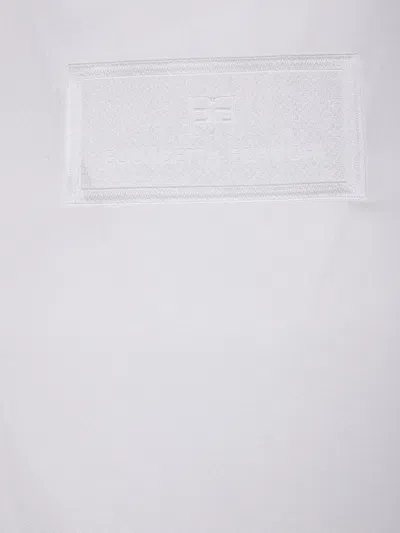 Elisabetta Franchi American Sleeves T-shirt In White