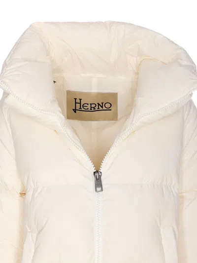 Herno A-shape Down Jacket In Neutral