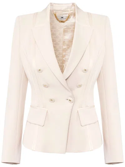 Elisabetta Franchi Doublebreast Classic Jacket In Multi