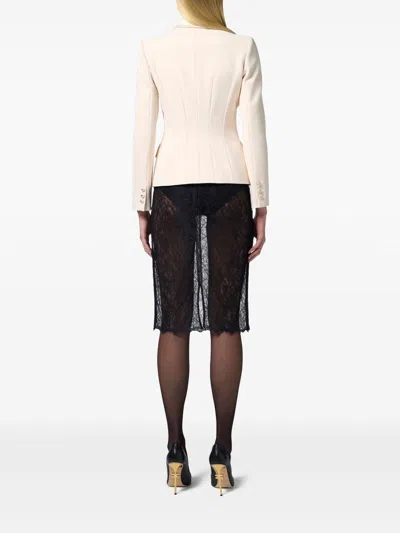 Elisabetta Franchi Doublebreast Classic Jacket In Multi