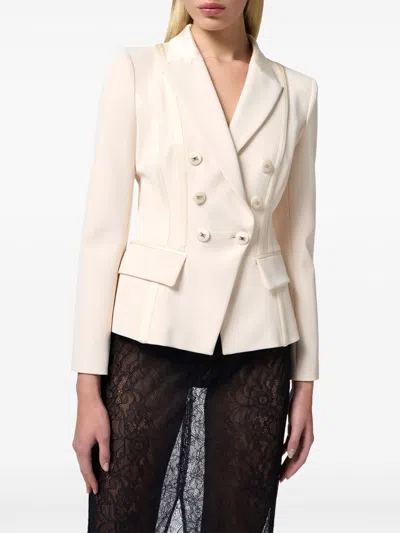 Elisabetta Franchi Doublebreast Classic Jacket In Multi