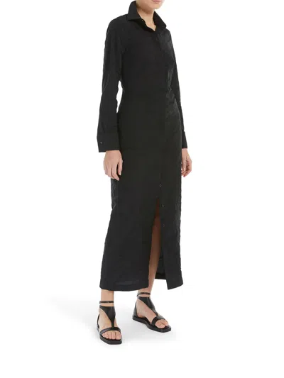 Max Mara Maxi Dress With Unique Cut-out In Black