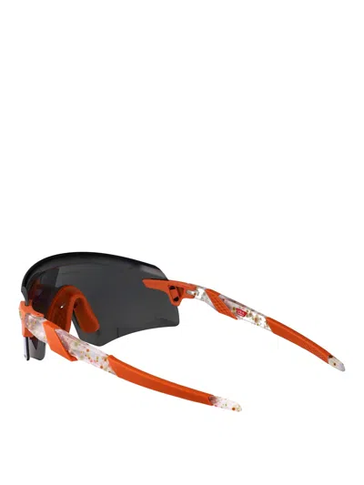 Oakley Clear Terrazzo Rubber Sunglasses In Black