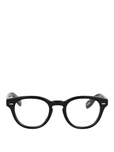 Oliver Peoples 1318 Muschio Semiopaco Tartarugato Acetate Glasses In Black