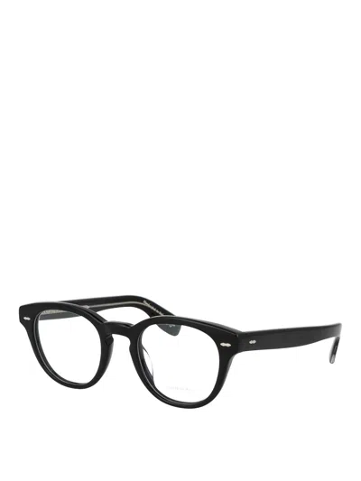 Oliver Peoples 1318 Muschio Semiopaco Tartarugato Acetate Glasses In Black