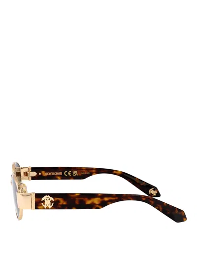 Roberto Cavalli Sunglasses In Gold