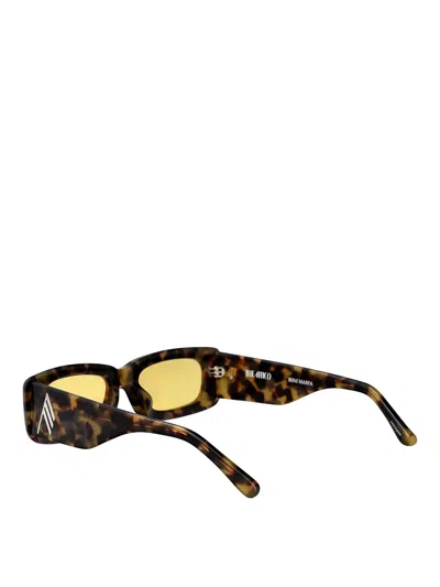 Attico Mini Marfa In Tortoiseshell And Yellow In Yellow