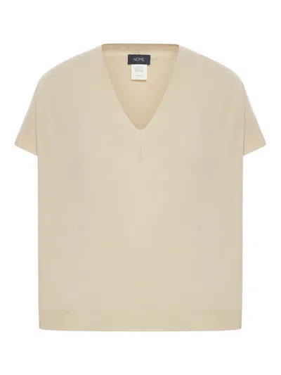 Gran Sasso V-neck Sweater In Neutral