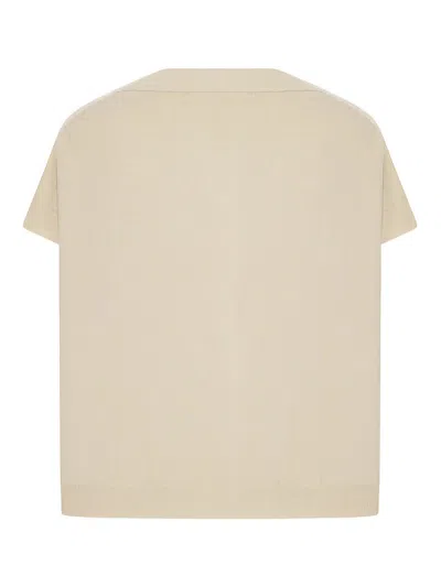 Gran Sasso V-neck Sweater In Neutral